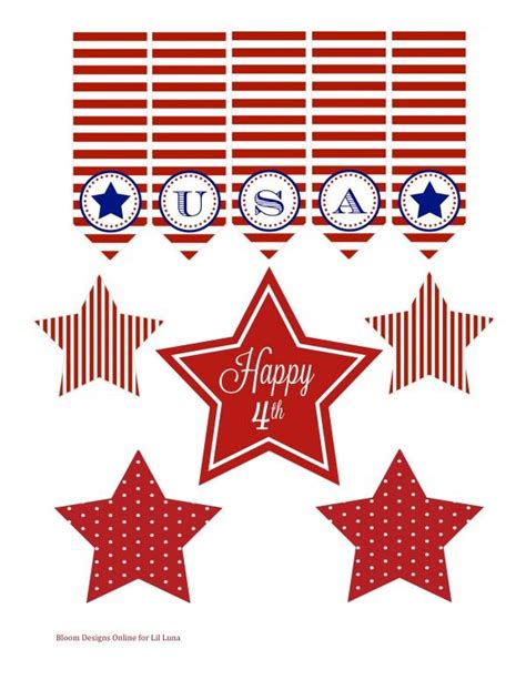 1000 Images About 4th Of July Printables On Pinterest Party