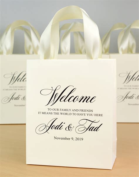 25 Wedding Welcome Bags For Wedding Favor For Guests Elegant Etsy