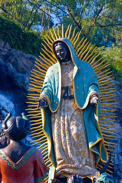 Virgin Of Guadalupe Virgin Mary Statue Low Angle Mexican Art Yuki