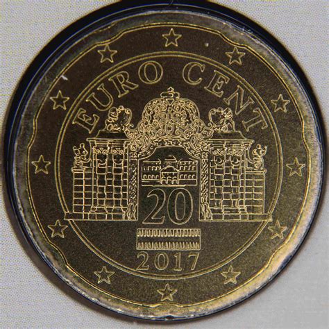 Autriche 20 Cent 2017 Pieces Eurotv Le Catalogue En Ligne Des Monnaies