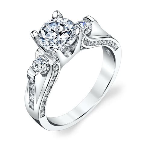 Sterling silver and 925 silver are different names for the same silver alloy. 925 Sterling Silver 3 Stone Contemporary Cubic Zirconia ...