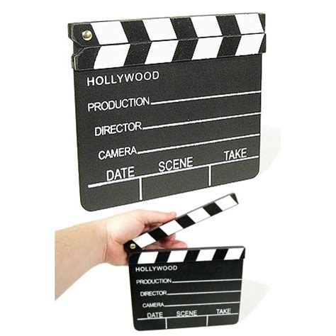 Hollywood Movie Studio Clapboard 1920 Director Wooden Black Clap Board