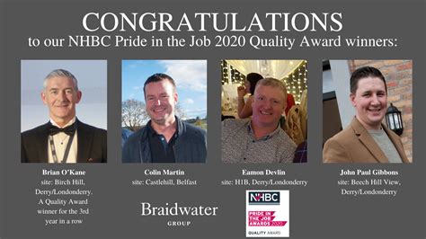 Your household contents insurance may cover this. STRIVE FOR EXCELLENCE AT THE BRAIDWATER GROUP CONTINUES AS FOUR SITE MANAGERS WIN NHBC QUALITY ...