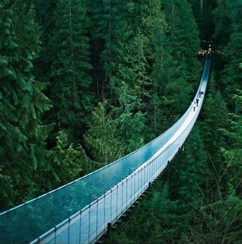 Capilano Suspension Bridge Vancouver British Columbia Canada Most