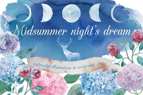Midsummer night's dream | Animal Illustrations ~ Creative Market