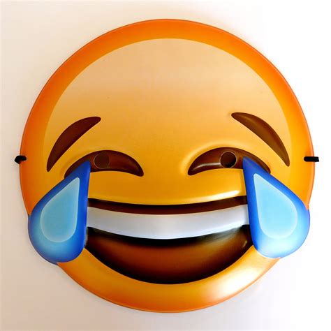 Crying Laughing Emoji Mask Fancy Dress Party Uk