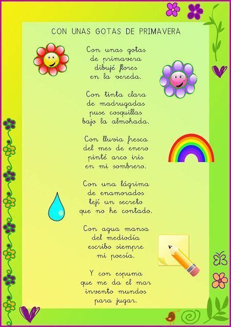 54 Poemas Cortos Para Niños Poesias Infantíles Bonitas Poemas De