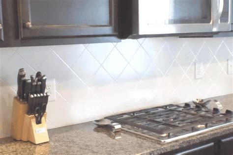How To Paint Tile Backsplash In Kitchen How To Paint A Kitchen Tile Backsplash And Update Your