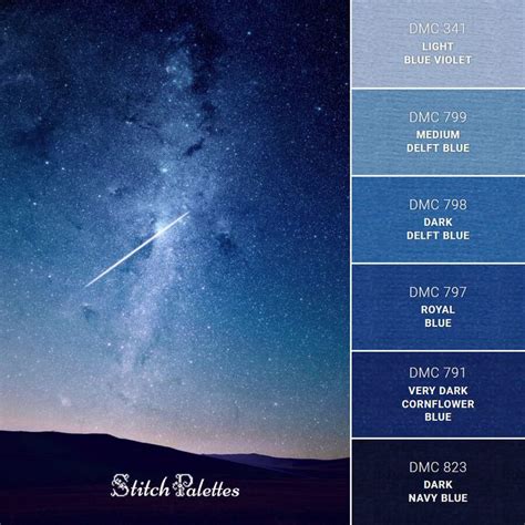 Night Sky Color Schemes Colour Palettes Blue Color Schemes Color
