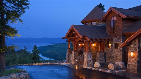House Overlooking The Lake Hd Wallpaper Background Image