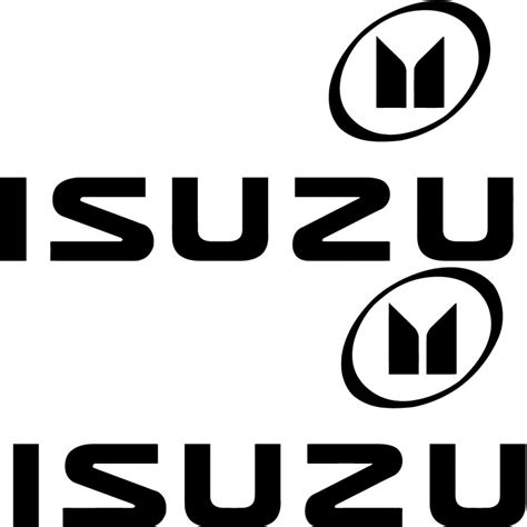 2x Isuzu Logo Sticker Decal Decal Stickers Decalshouse