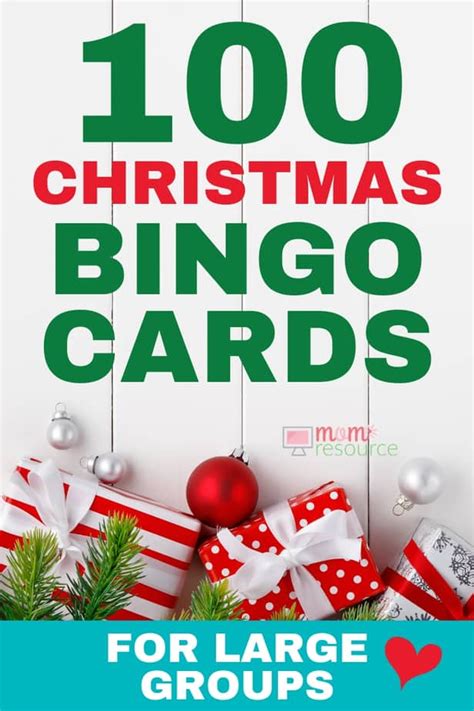 300 Christmas Printable Bingo Cards For Large Groups Printable