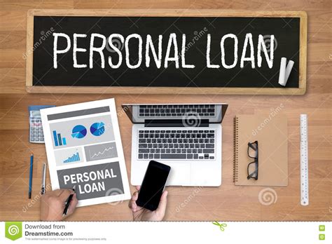 Personal Loan Money With Bank Employees Approve Contract Stock Image