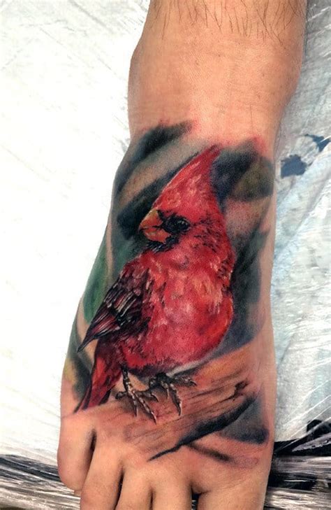 60 Cardinal Tattoo Designs For Men - Bird Ink Ideas
