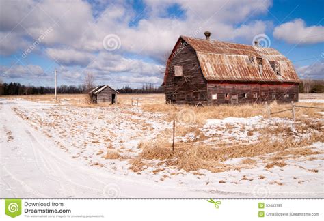 Farm Field Forgotten Barn Decaying Agricultural Structure Ranch Stock