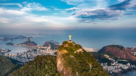 Download Wallpaper 1920x1080 Cliffs Of Rio De Janeiro Aerial View
