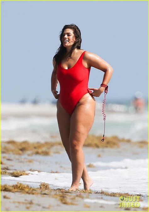 Ashley Graham Gets Cheeky For Baywatch Themed Shoot Photo Photos Just Jared