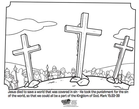 Jesus On The Cross Bible Coloring Pages Whats In The Bible