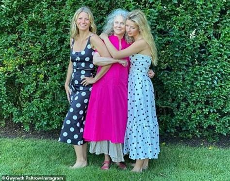 Three Generations Gwyneth Paltrow 50 Makes The Rare Move Of Posing With Her Mother Blythe