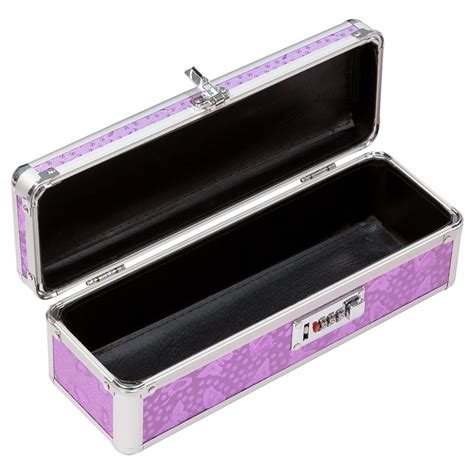 Lockable Vibrator Case Medium Purple Sex Toy Storage