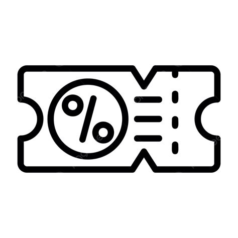 Tiket Kupon Ikon Logo Desain Vektor Template Ilustrasi Tanda Dan Simbol