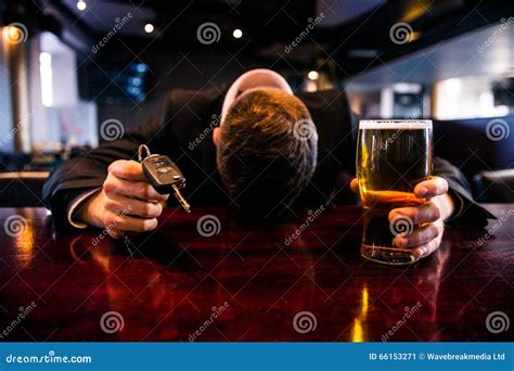 Drunk Man Holding A Beer And Car Keys Stock Image Image Of Staff Refusal 66153271