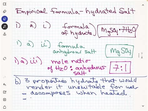 Solved In This Experiment You Will Determine The Empirical Formula Of