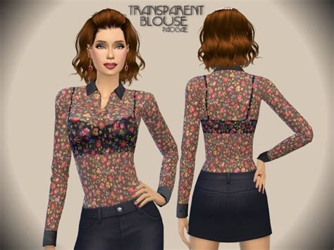 Transparent Blouse By Paogae At Tsr Sims 4 Updates