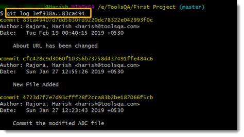 How To View Commit History In Git Using Git Log Command