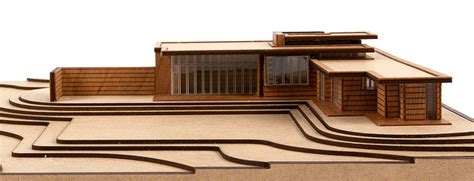 Buy Frank Lloyd Wright Usonian House Scale Model Kit Midcentury Modern