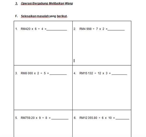 Download 1.latihan wang download document. JOM KIRA WANG: LATIHAN TAHUN 5