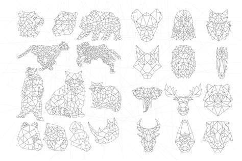 94 Geometric Animals Collection Geometric Animals Geometric Graphic