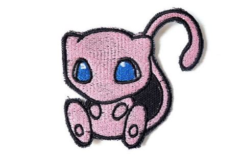 One Mew Pokemon Sew On Machine Embroidered By Juliefoostitches