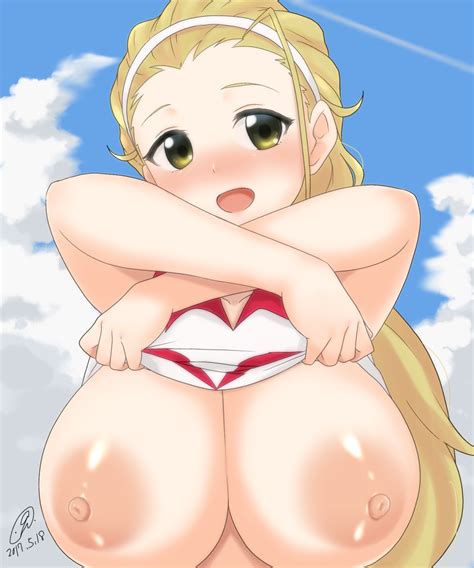 rule 34 9rimson areolae blonde hair blush breasts breasts out female girls und panzer huge
