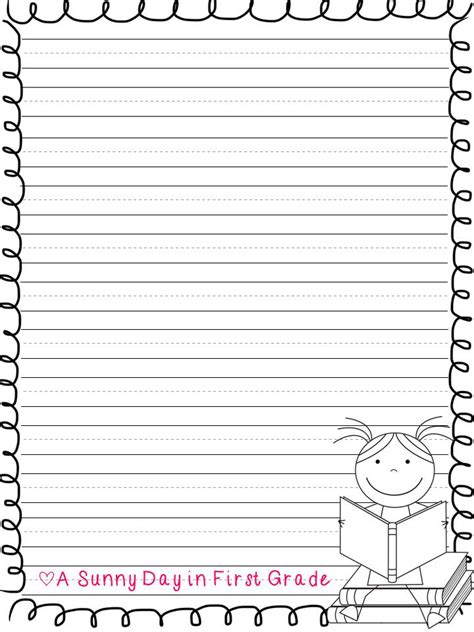 2nd Grade Writing Paper Printable Handwriting Paper Below Youll