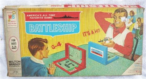 Battleship Board Game 1967 Milton Bradley Complete In Box Vintage