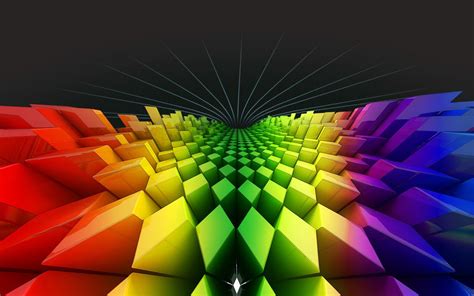 wallpapers: Geometry Rainbow Colours Wallpapers