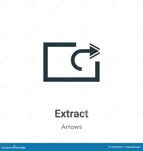 Extract Vector Icon On White Background Flat Vector Extract Icon