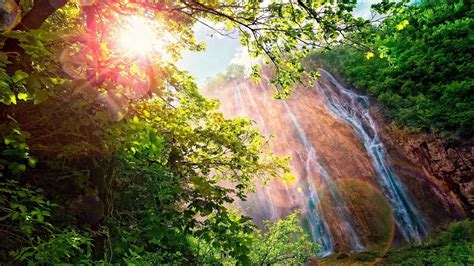 Waterfall Sunrise Wallpapers Wallpaper Cave