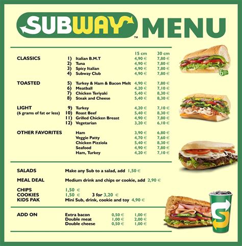 Subway Daily Specials 2024 Schedule - Joana Lyndell