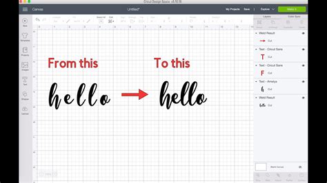 How To Weld Text In Cricut Design Space Artofit
