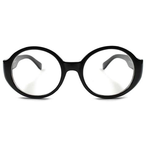black 80s vintage retro mens womens stylish fashion round clear lens glasses b39 ebay