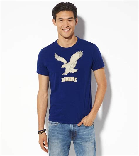 Ae Applique Graphic T Shirt Stark American Eagle Outfitters Mens