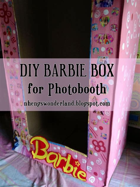 Diy Barbie Box For Photobooth Nheng S Wonderland