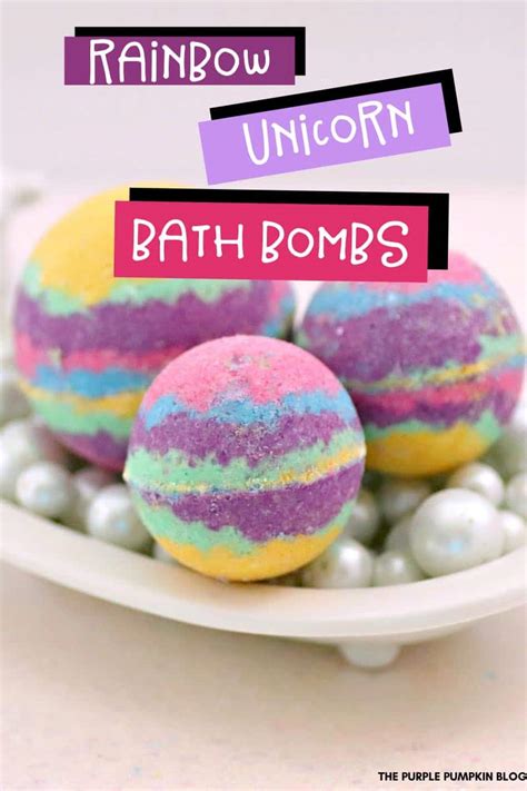 How To Make Rainbow Unicorn Bath Bombs