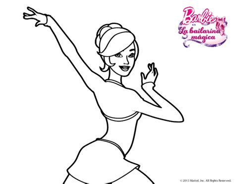 Ver más ideas sobre barbie dibujos, barbie, dibujos. Dibujo de Barbie en postura de ballet para Colorear ...