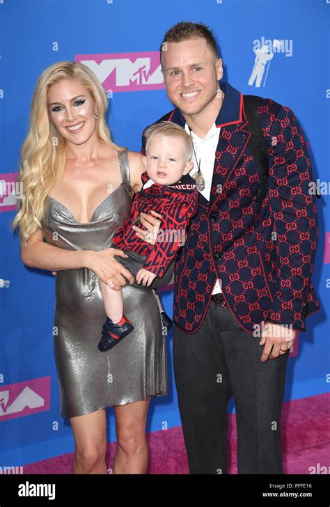 Heidi Montag Spencer Pratt And Son Gunner Attending The 2018 Mtv Video Music Awards Held At