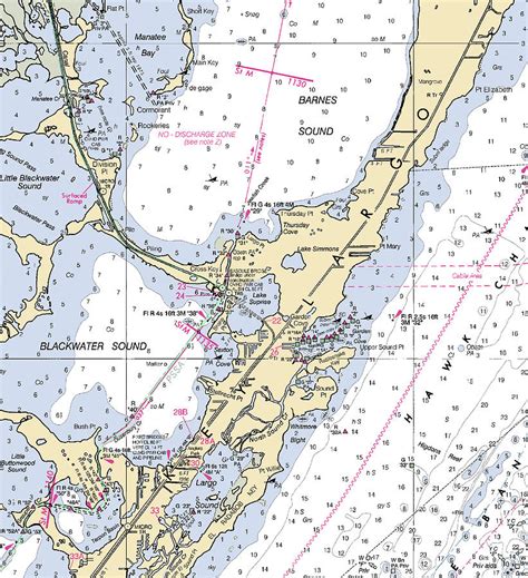 Key Largo Central Florida Nautical Chart Mixed Media By Sea Koast Pixels