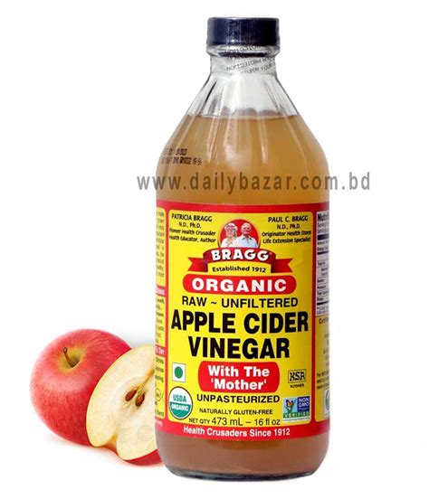 Bragg Organic Raw Apple Cider Vinegar With The Mother 473 Ml Daily