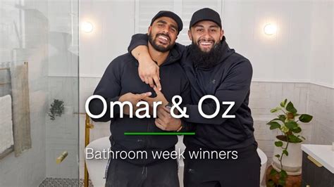 The Block 2022 Omar And Oz Win Bathroom Week Domain Youtube